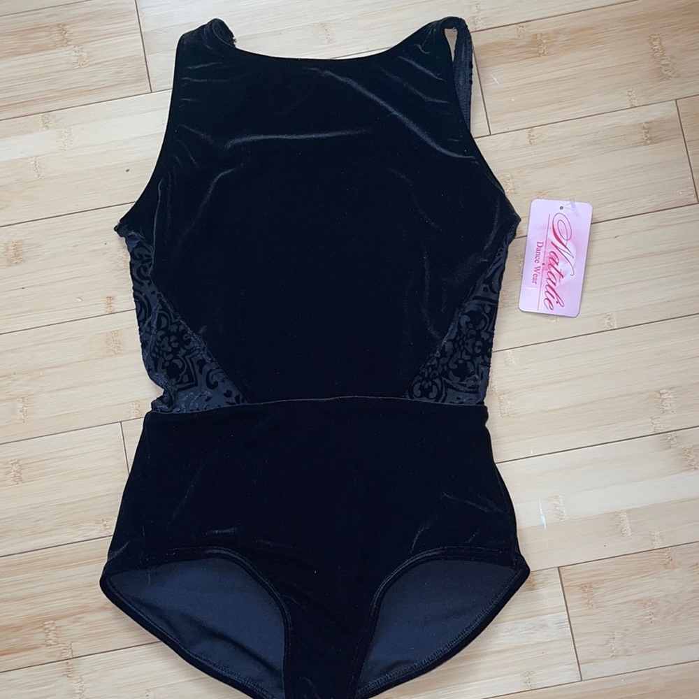 BRAND NEW full velvet leotard